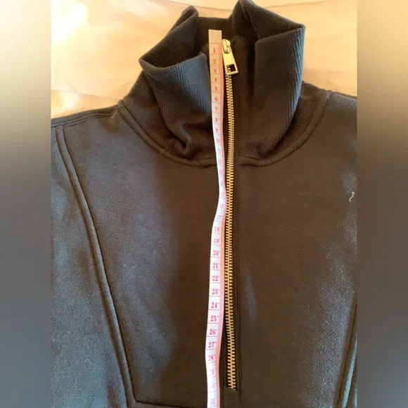 NWT - Pullover Zip Vest With High Collar - Black, XS - Picture 12 of 13